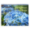 Blue Hydrangea Garden Calendar Floral Botanical