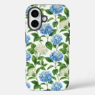 Blue Hydrangea Garden | Watercolor Floral iPhone  16 Case