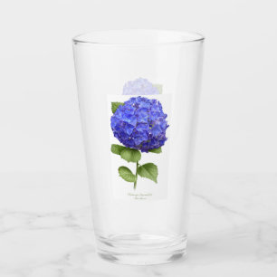 Blue Hydrangea Glass