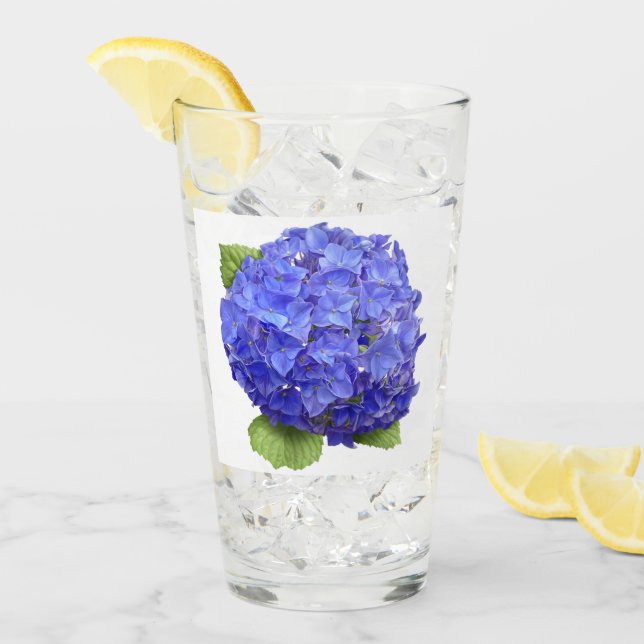 Blue Hydrangea Glass (Front Ice)
