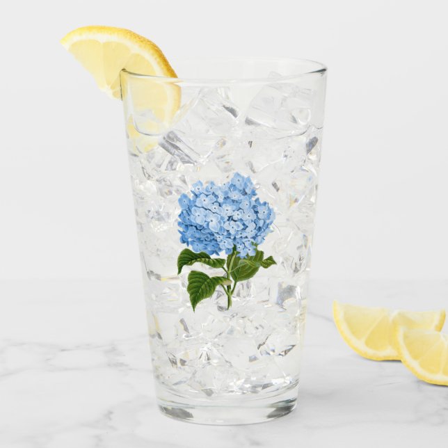 Blue Hydrangea Glass (Front Ice)