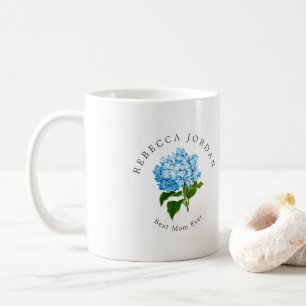 Blue Hydrangea Grand-millennial Best Mum Ever Coffee Mug