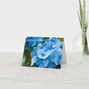Blue Hydrangea Greeting card