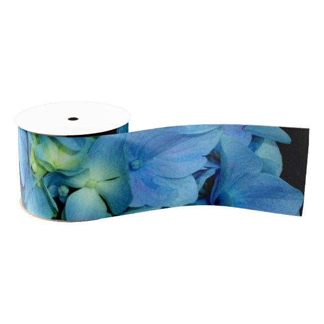 Blue Hydrangea Grosgrain Ribbon (Spool)