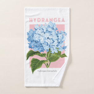 Blue Hydrangea Hand Towel