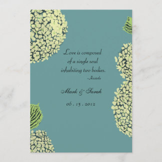 Blue Hydrangea Invitation
