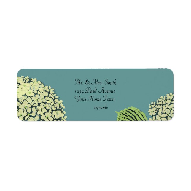 Blue Hydrangea Label (Front)