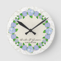Blue Hydrangea Lace Floral Formal Wedding Gift