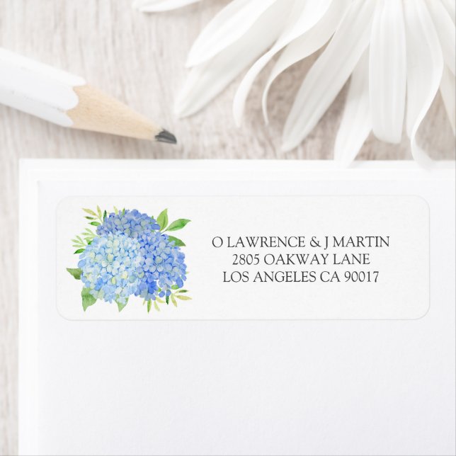 Blue Hydrangea Leaves Floral Wedding (Insitu)