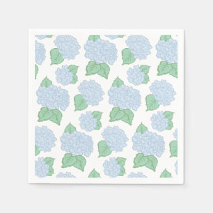 Blue Hydrangea Paper Napkins