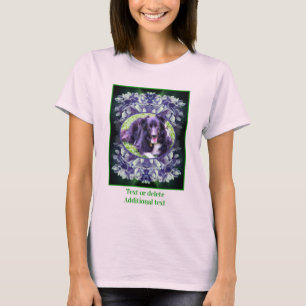 Blue Hydrangea Petals Frame Create Your Own Photo T-Shirt