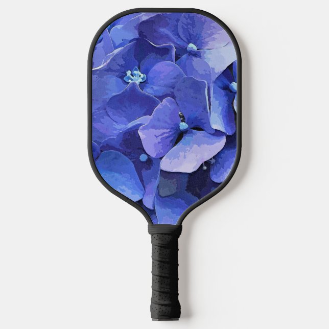 BLUE HYDRANGEA  PICKLEBALL PADDLE (Front)