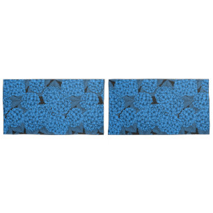 Blue hydrangea pillowcase
