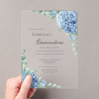 Blue Hydrangea Quinceañera Celebration 15