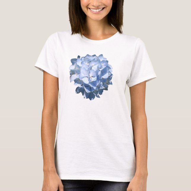 Blue Hydrangea shirt (Front)