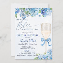 Blue Hydrangea Something Blue Bridal Shower 