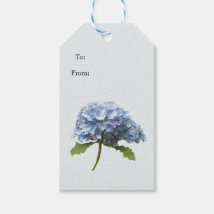 Blue Hydrangea Stem Gift Tags