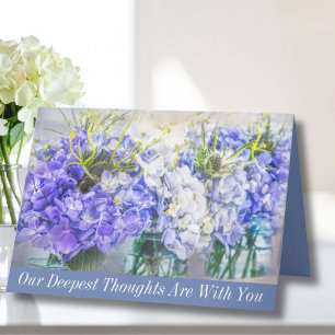 Blue Hydrangea Sympathy Card