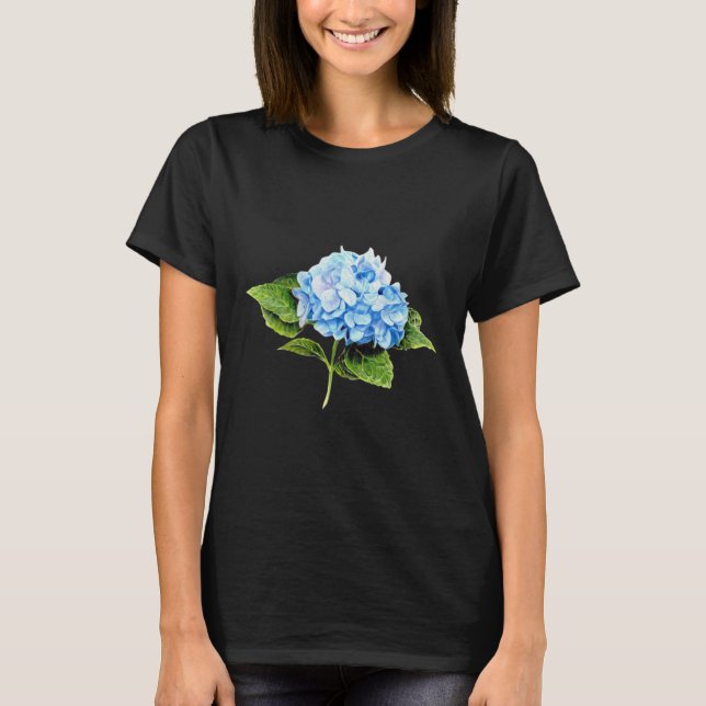 Blue Hydrangea T-Shirt (Front)
