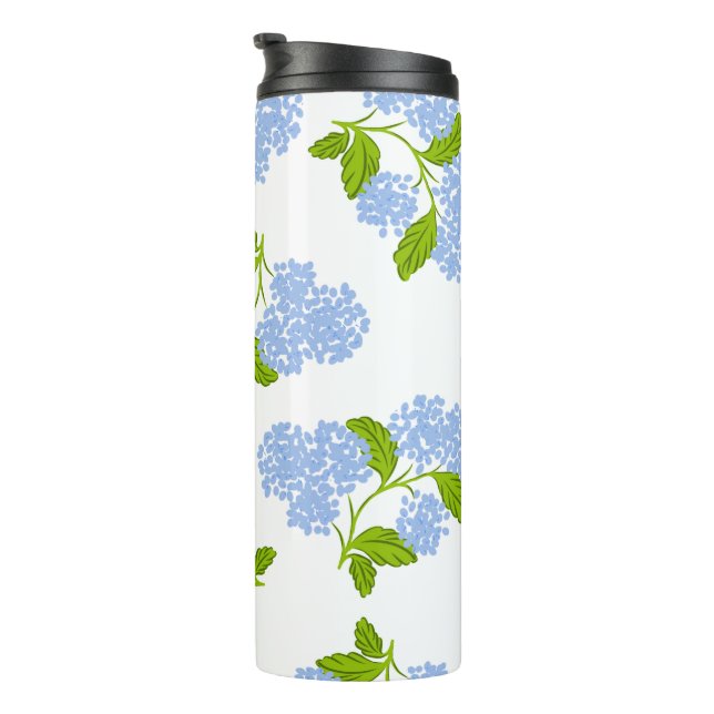 Blue Hydrangea Thermal Tumbler (Rotated Right)