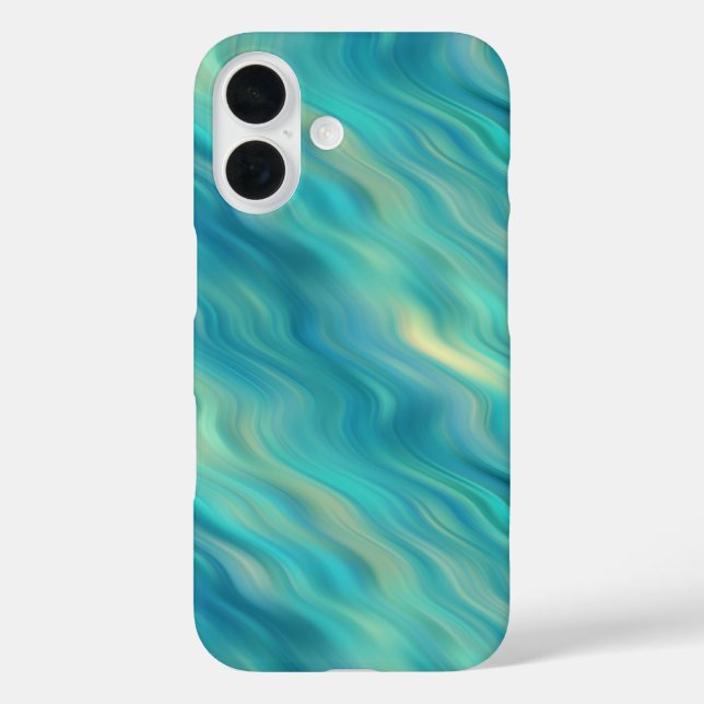Blue Hydrangea Wavy Texture Case-Mate iPhone Case (Back)