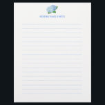 Blue Hydrangea Wedding Planning Pages<br><div class="desc">These pages feature blue hydrangea flowers. Use these pages on their own or in conjunction with the matching binder for your wedding planning notes and plans. The front side has ruled lines for your notes and the back has no lines to allow for doodling ideas and plans. These pages are...</div>