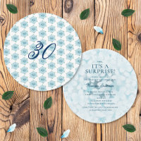 Blue Hydrangeas 30th Surprise Birthday Party