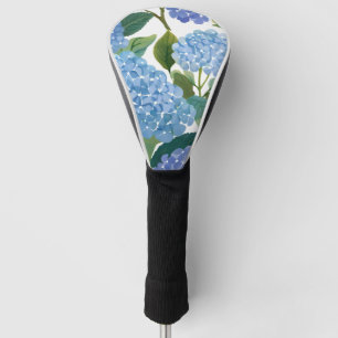 Blue Hydrangeas   Beautiful Floral Bush Golf Head Cover