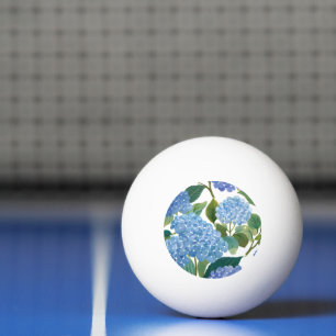 Blue Hydrangeas   Beautiful Floral Bush Ping Pong Ball
