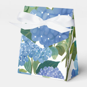 Blue Hydrangeas   Beautiful Floral Favour Box