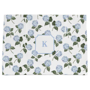 Blue Hydrangeas Bloom Large Gift Bag