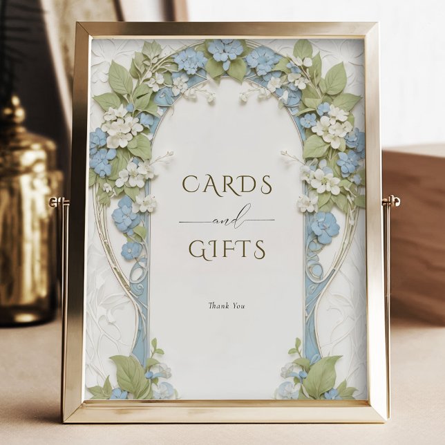 Blue Hydrangeas Cards & Gifts Sign (Creator Uploaded)
