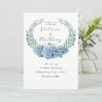 Blue Hydrangeas Floral Elegant Wedding