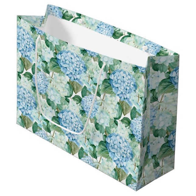 Blue Hydrangeas Gift Bag (Front Angled)
