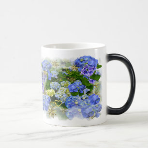 BLUE HYDRANGEAS ~  Morphing Mug