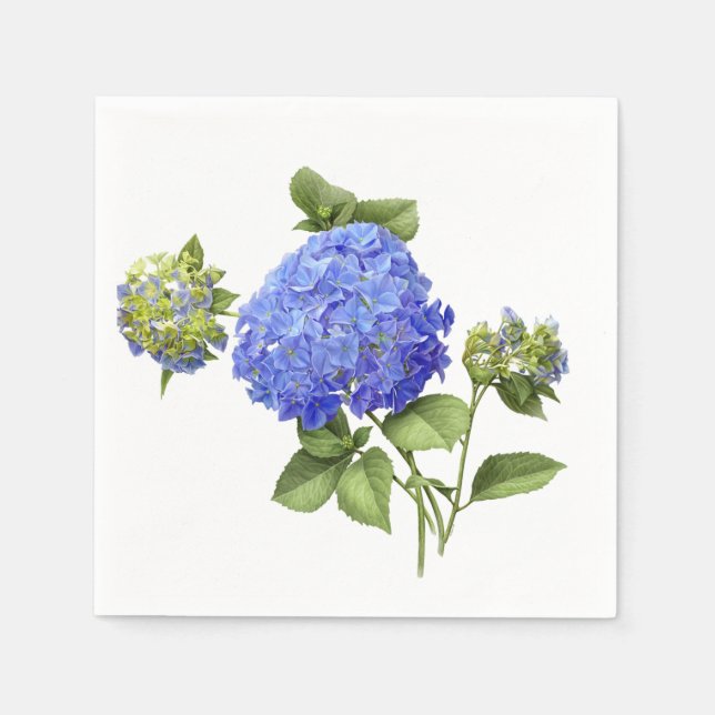 Blue Hydrangeas Napkin (Front)