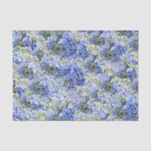 Blue Hydrangeas Pattern Tissue Paper