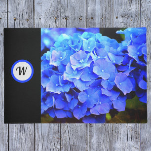 Blue Hydrangeas Personalised Door Mat