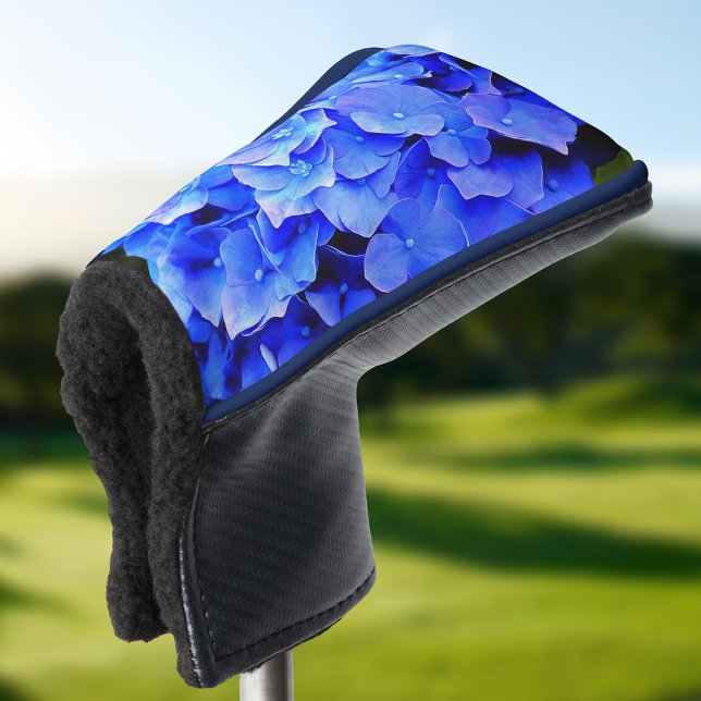 Blue Hydrangeas Putter Golf Head Cover (Creator Uploaded)