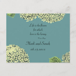 Blue Hydrangeas RSVP Card