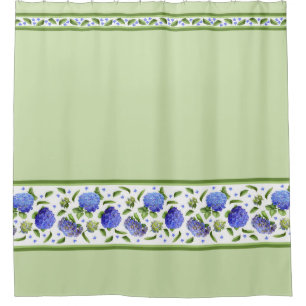 Blue Hydrangeas Shower Curtain