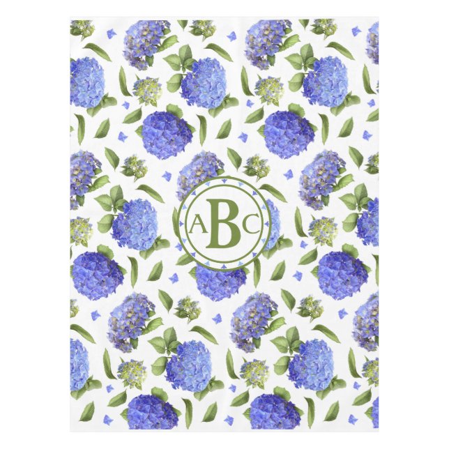 Blue Hydrangeas Tablecloth (Front)