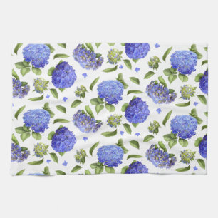 Blue Hydrangeas Tea Towel