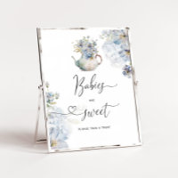 Blue Hydrangeas teapot Babies are sweet