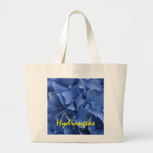 Blue Hydrangeas Totebag Large Tote Bag