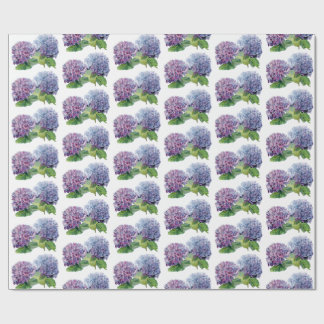 Blue Hydrangeas Wrapping Paper