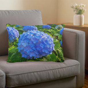 Blue Hyrangeas Accent Pillow