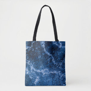 Blue Ice Abstract Art Photo Tote Bag