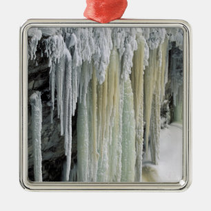Blue Ice and Ground Water Run Off; Tahquamenon Metal Tree Decoration