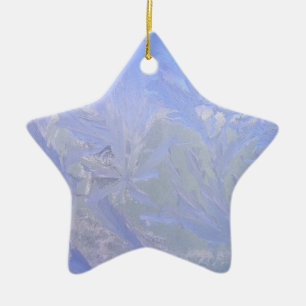 Blue ice ceramic tree decoration